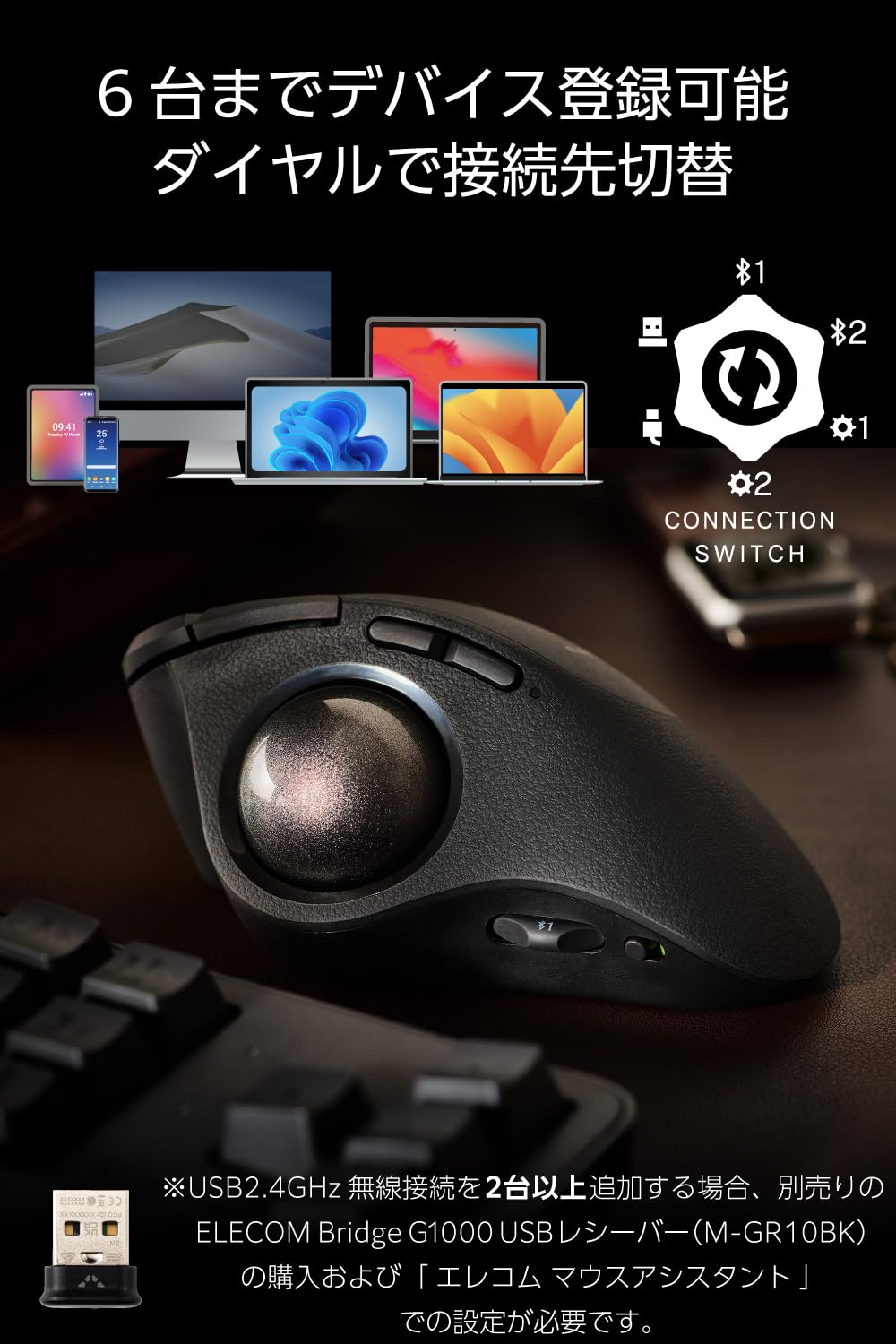 Amazon.co.jp: ELECOM Trackball Mouse IST PRO, Silent, Multi