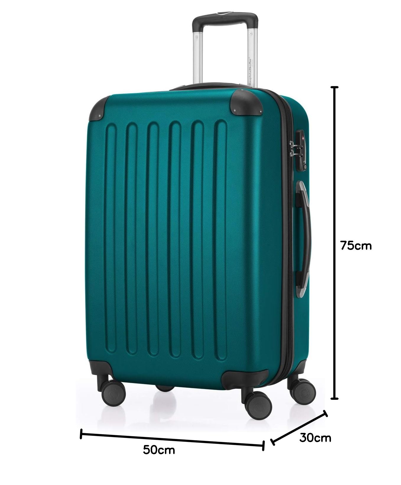 HAUPTSTADTKOFFER - Spree - Maleta rígida, Trolley expandible, Equipaje de Viaje, 4 Ruedas Dobles, TSA, 65 cm, 74 litros, Champán — view 295