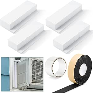 Window Ac Blocker Amazon.com: 4 Pcs Foam Block Compatible with Midea U Shaped Window Air ...