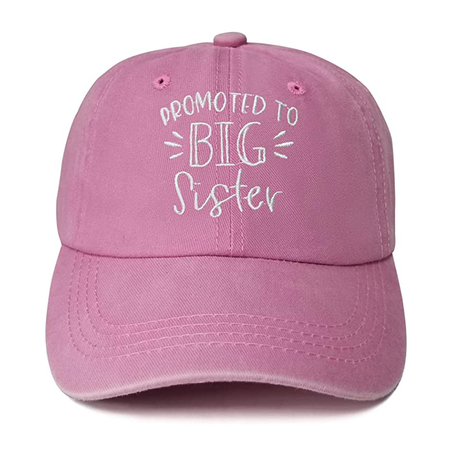 Syiomlis Vintage Embroidered Baseball Caps,Adjustable Washed Hat for Boys Girls (Big Sister-1) Black