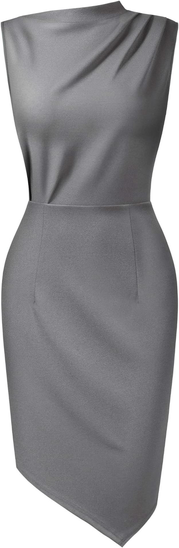 AISIZEWomen's Retro Sleeveless High Neck Business Bodycon Pencil Dress