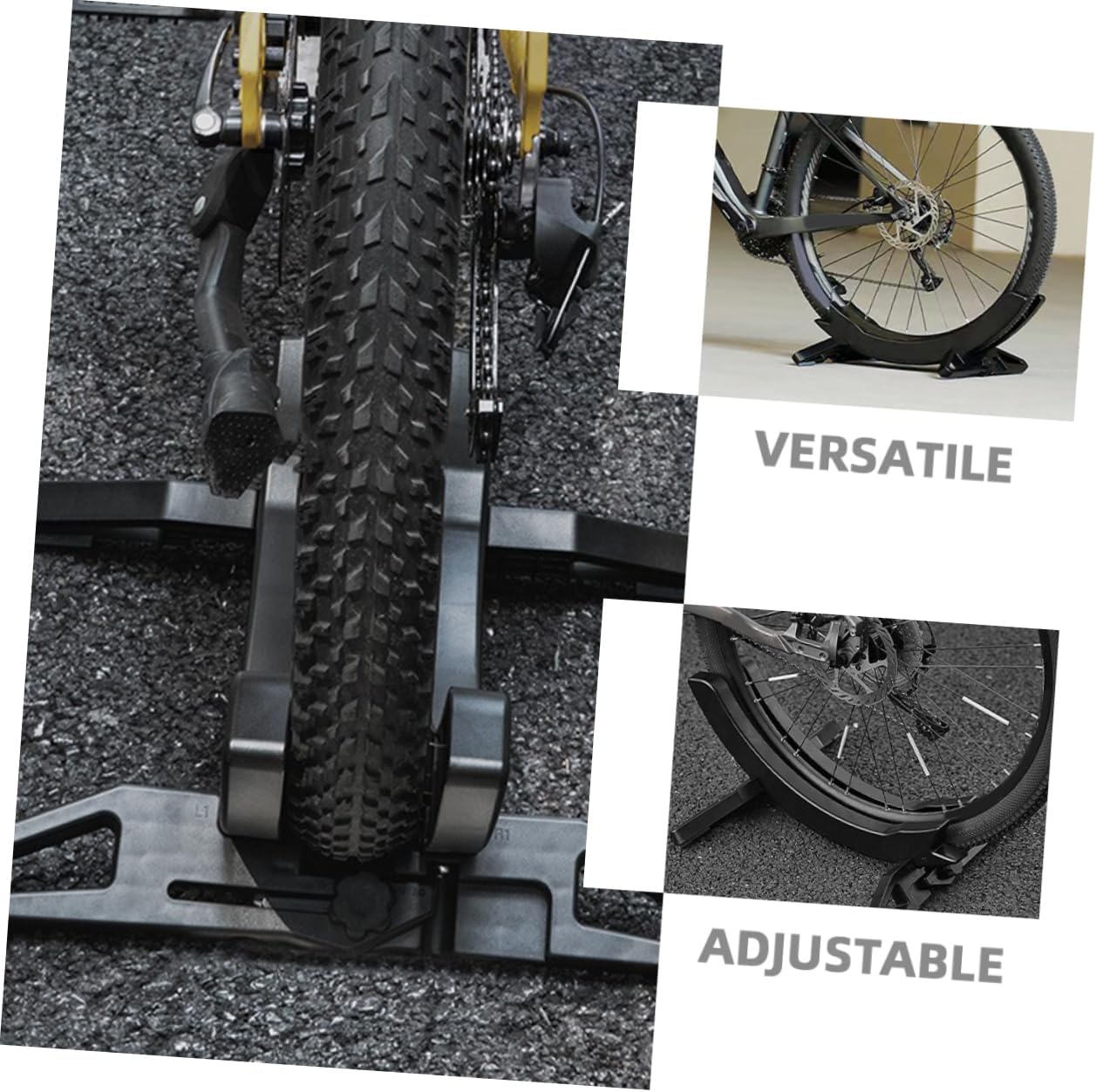 Adjustable Detachable Bicycle Stand Portable Scooter Support for Road Mountain Bikes Stylish Balanced Bike Holder with Fixed Foot Support for Home Use Display