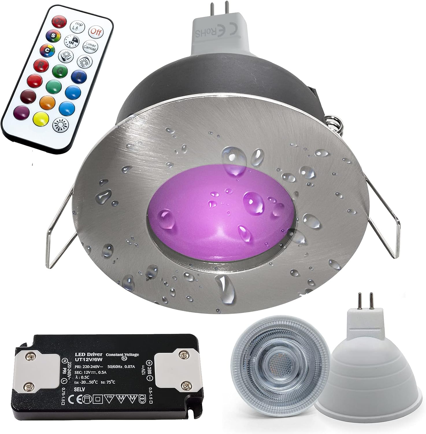 Planetitaly Faretto binario track monofase barra 6 LED 12W resa 144W