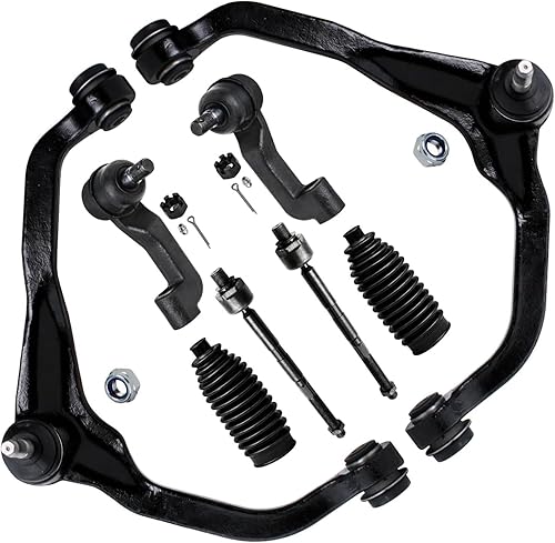 Miniatura 1633 de Detroit Axle - Kit de brazos de control de extremo delantero RWD para Dodge Ram 03-06 2500 3500, 2 brazos de control superior con rótula 2 varillas