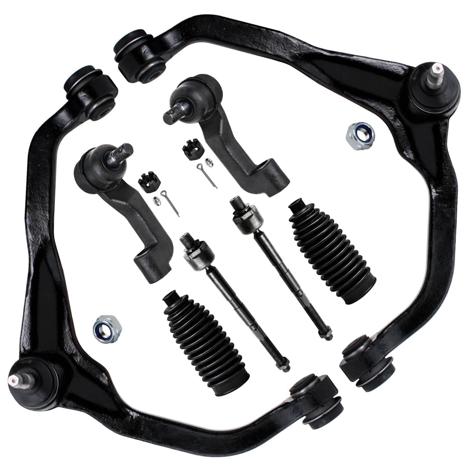 Detroit Axle - 8pc Front End Control Arms Kit for Jeep 08-12 Liberty, 07-11