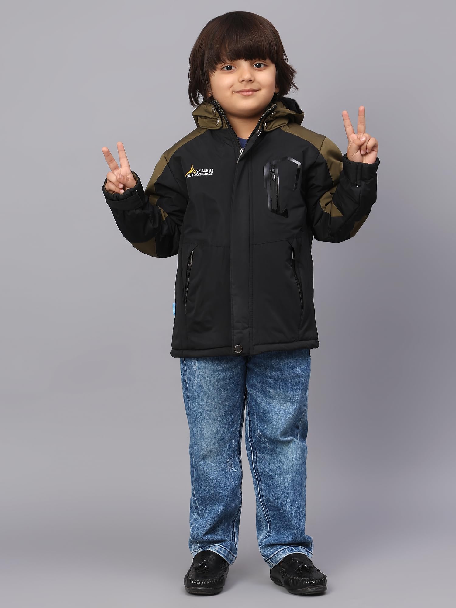 Sky Heights Boy's Parka Coat (JK OUTDR_Black_8-9 Years) - Image 8 thumbnail