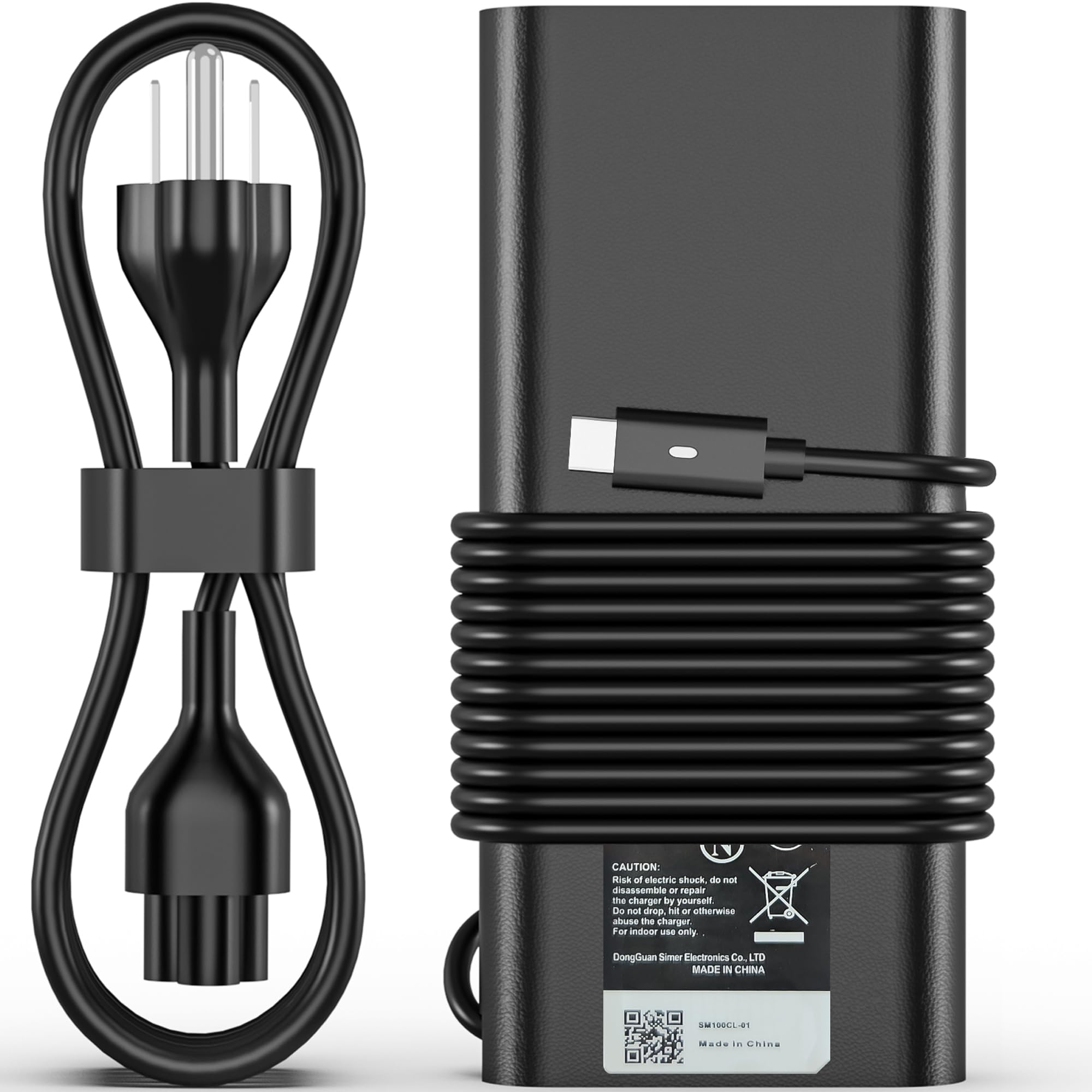 130W USB-C Laptop Charger Compatible with Dell Laptop Charger,AC Adapter Power Cord for Dell XPS 15 2-in-1 9575 XPS 17 Precision 5530 2-in-1 5550 5750