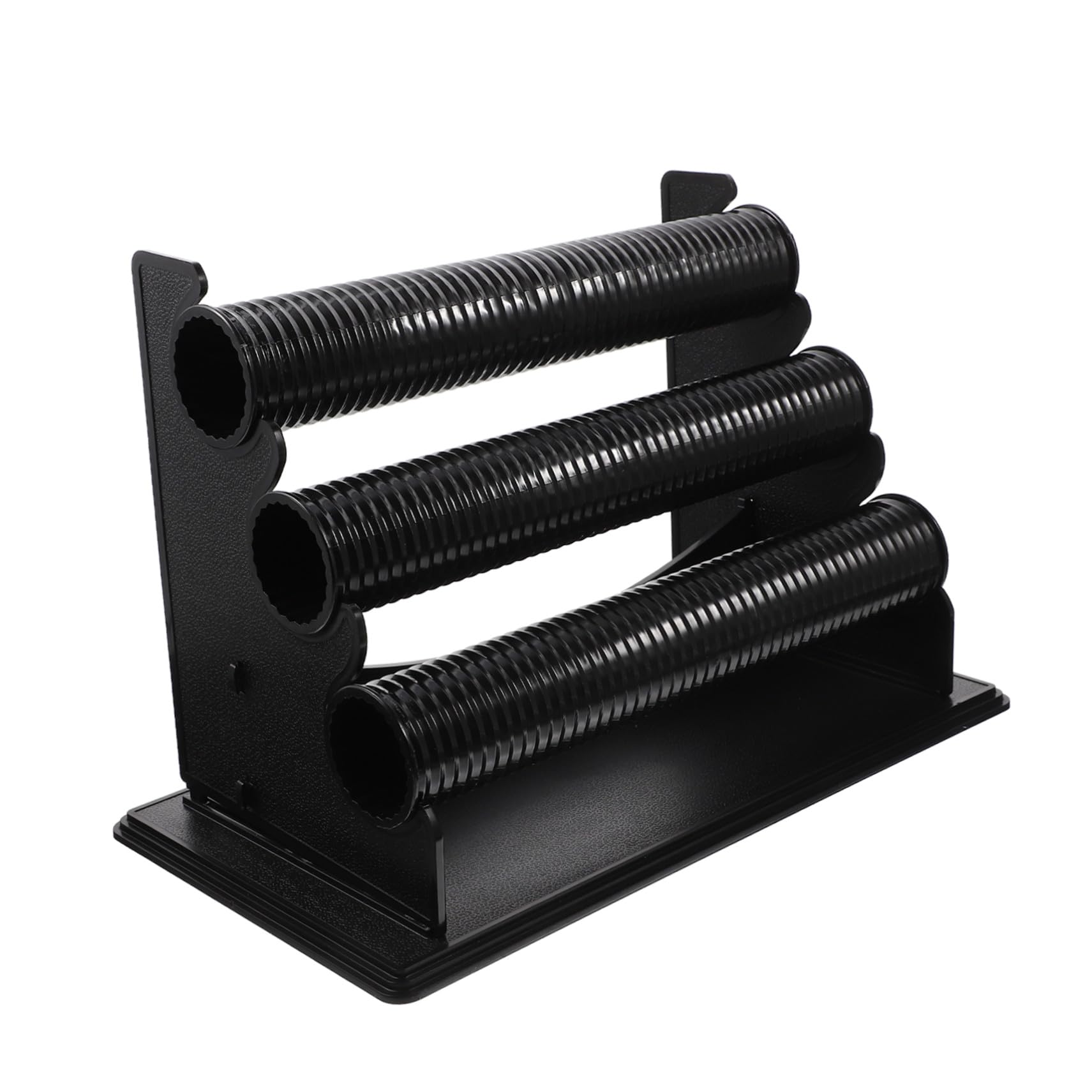 UKCOCO Expositor Desmontable para Pulseras y Relojes de 3 Capas en Pvc Negro, Soporte Multifuncional para Baño o Dormitorio