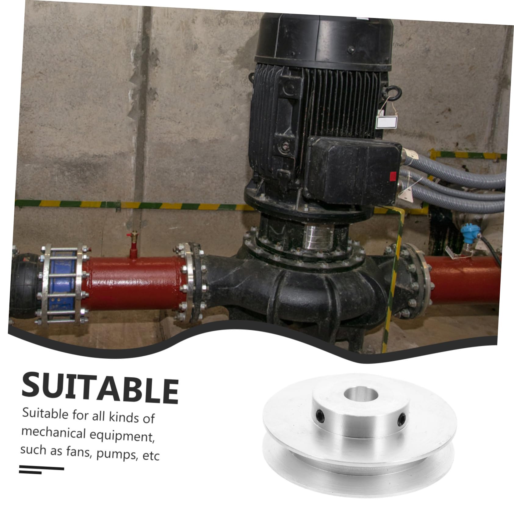 Puleggia V-belt in Alluminio A-type Diametro Per Meccanismo Di Trasmissione Industriale e Meccanico Singola Scanalatura Per Cinghia Di Trasmissione