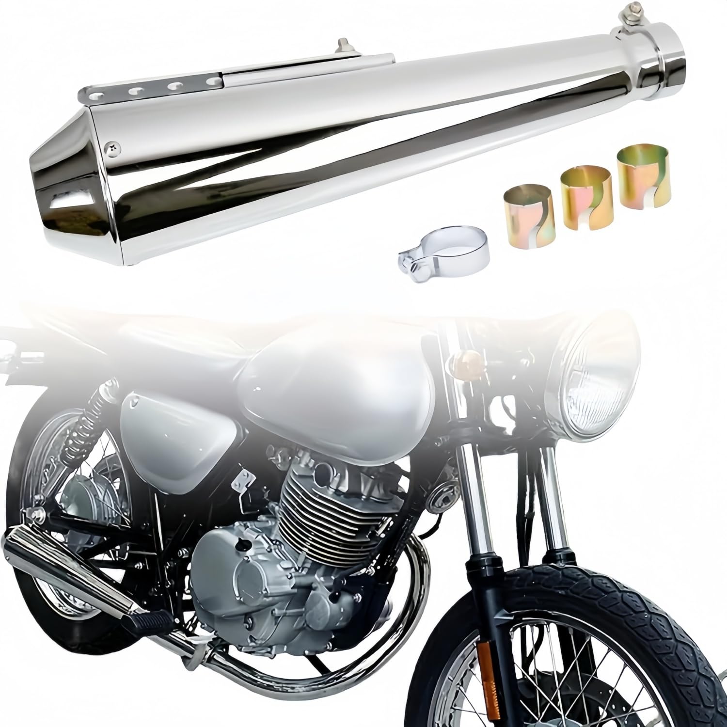 LCI PARTS 高性能バイク用エキゾーストサイレンサー バイク マフラー 