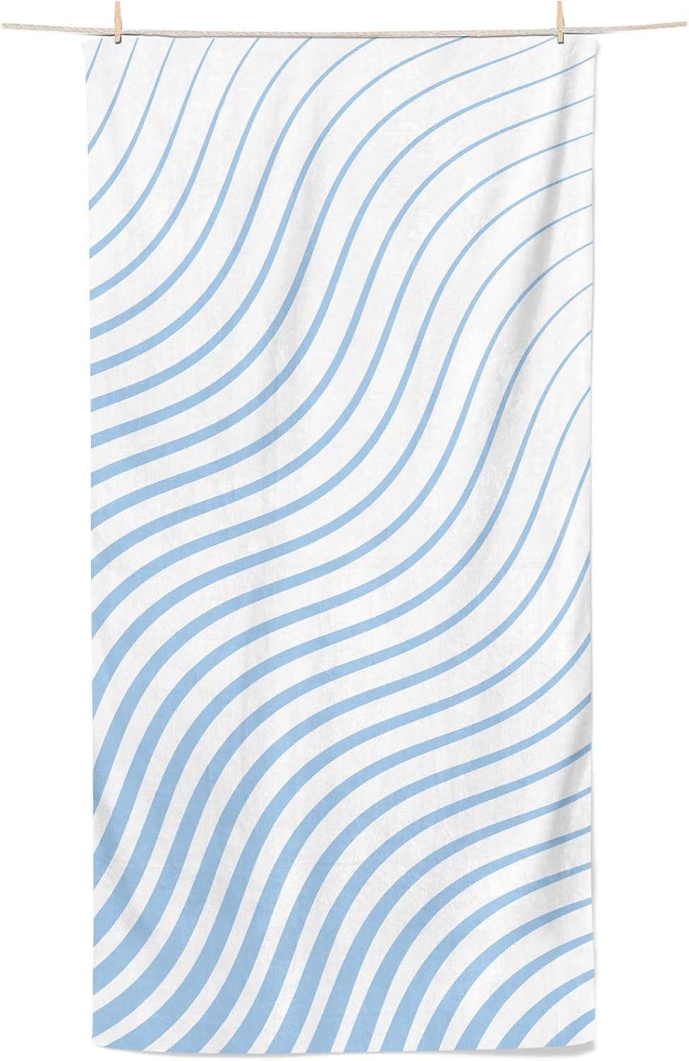 Easthills Outdoors Microfiber Beach Towel, Sand Resistant Free, Fast Dry, Compact Lightweight Travel Towel Pool Towel (Ripple Sky Blue, Extra Large 36" x 79")
