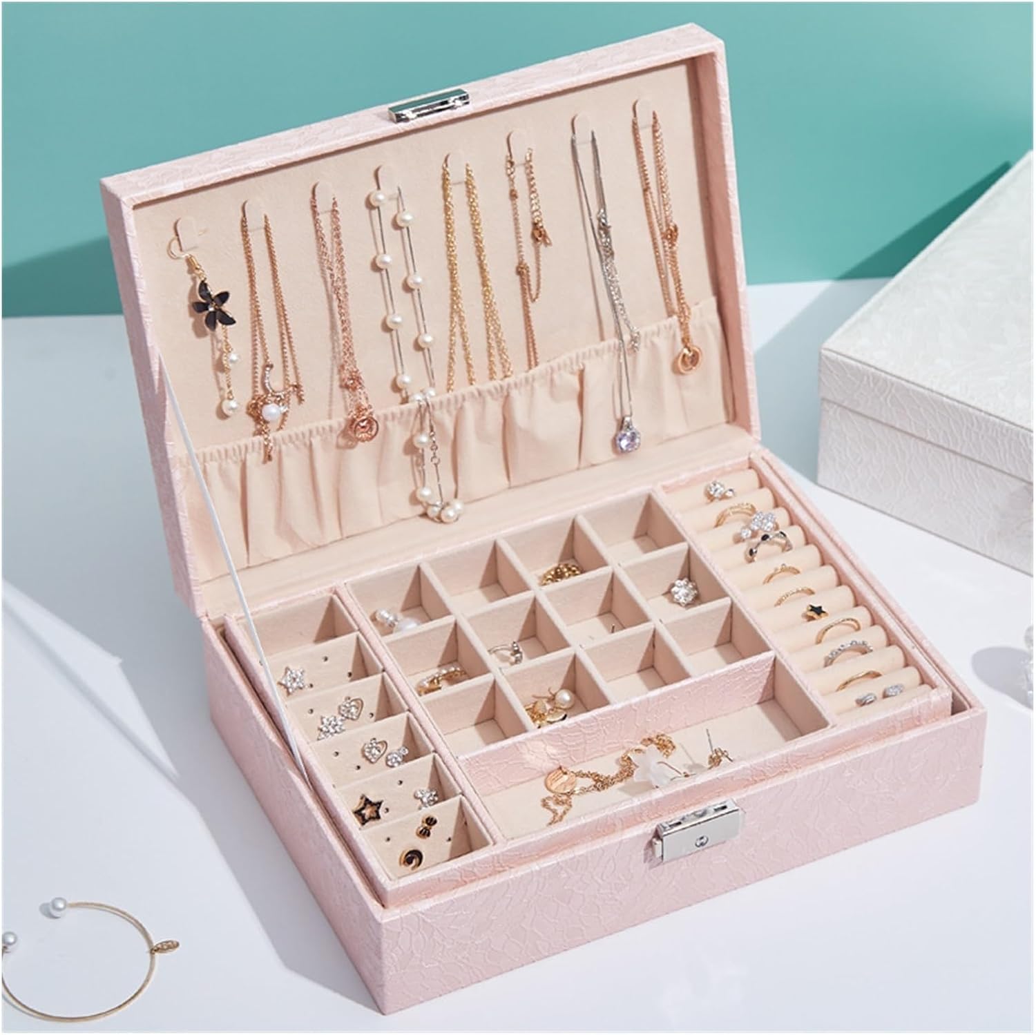 Jewelry Box Organizer Jewelry Box Bracelet Organizer Jewelry Storage Large Capacity Hand Jewelry Jewelry Storage Box Jewelry Organizer Small(A) (B S)