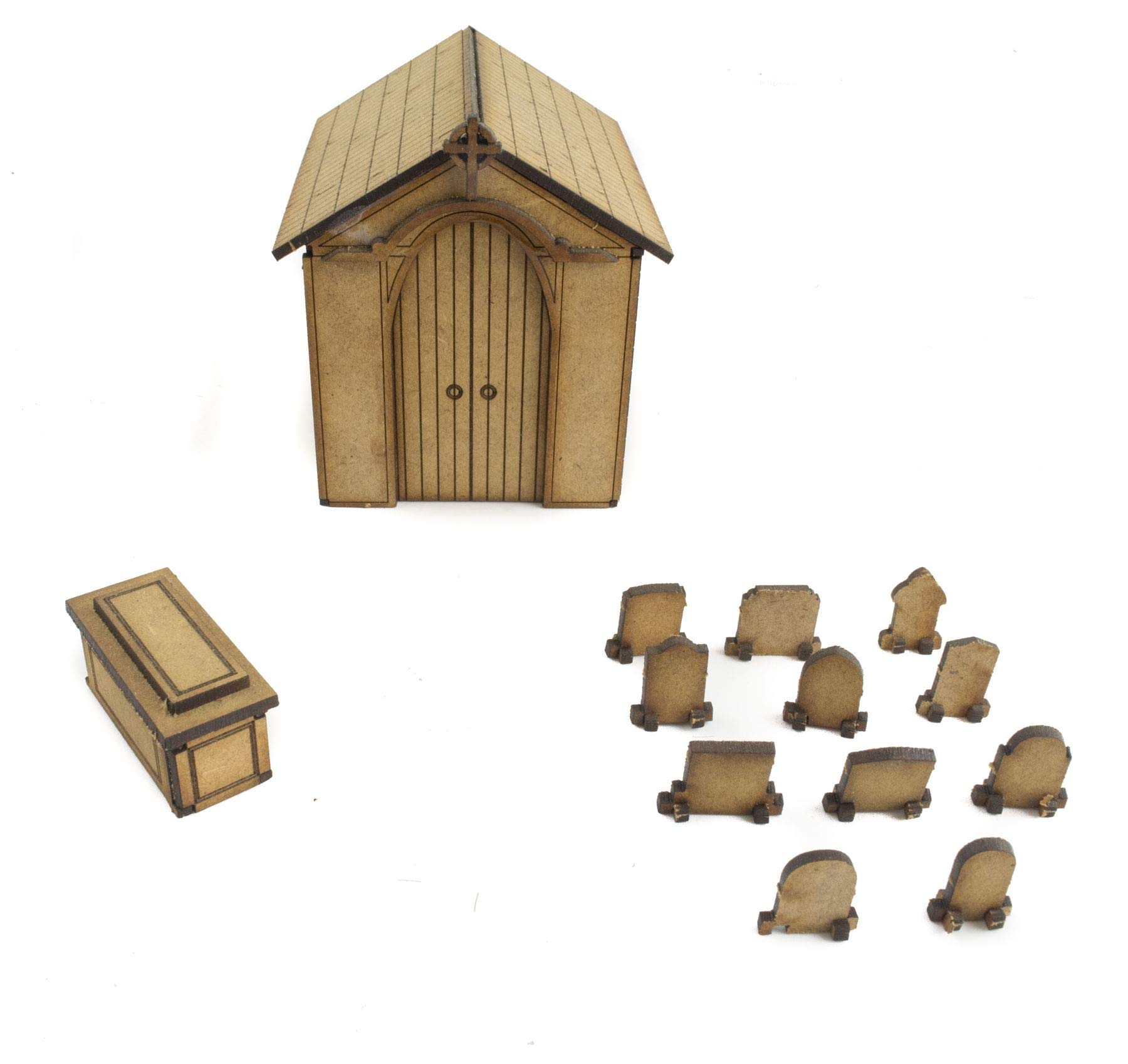 War World Gaing Fantasy Village - Set de Puits, tonneaux et boîtes