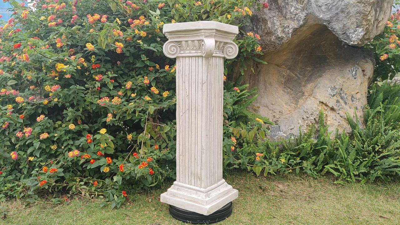 Columna Romana con Base 38'' Escultura Grande Decorativa miniatura 7