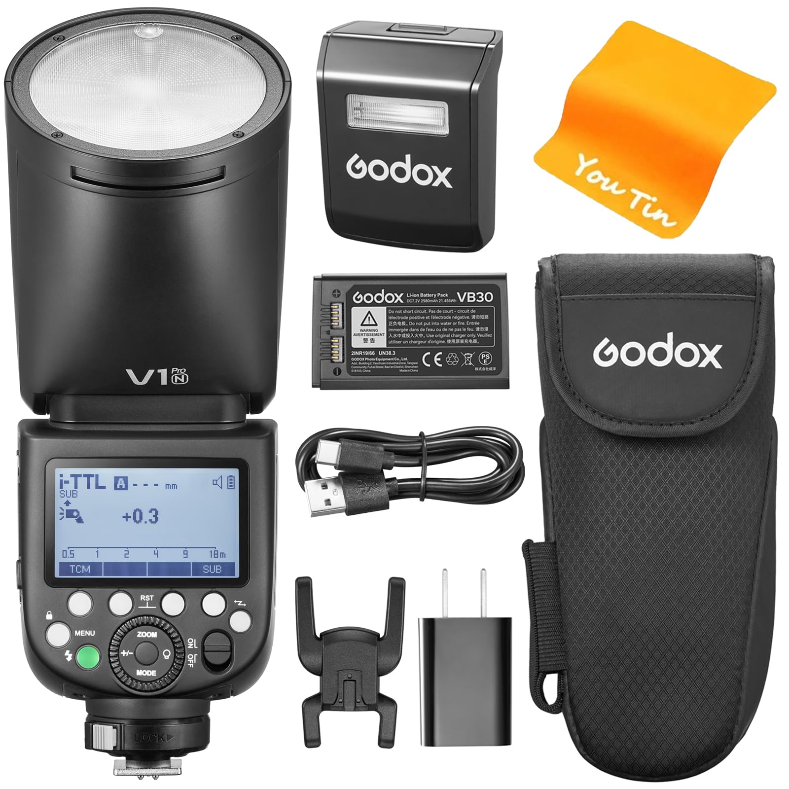 Amazon | Godox V1 pro V1pro-N TTL カメラフラッシュ Nikon 用、Godox