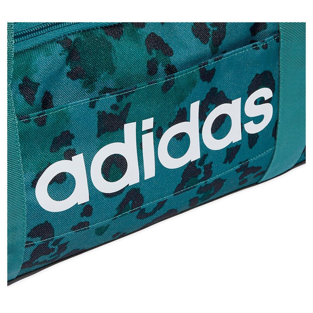 adidas Herren Damen Sporttasche Umhängetasche Linear Graphics Duffle S, Farbe:Grün, Artikel:-multicolor/white/preloved teal