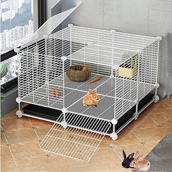 Amazon | 1段ケージ うさぎの巣ウサギ小屋 屋外 小動物ケージ