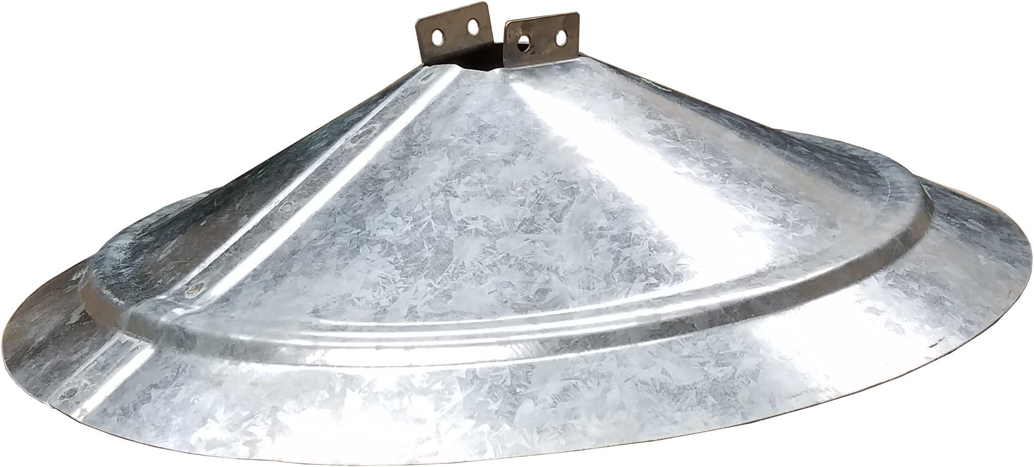 BOSS Buck Varmint Funnels Durable Lightweight Galvanized Steel Protective Squirrel Funnels with Self Tapping Screws for Game Feeder, Set of 3