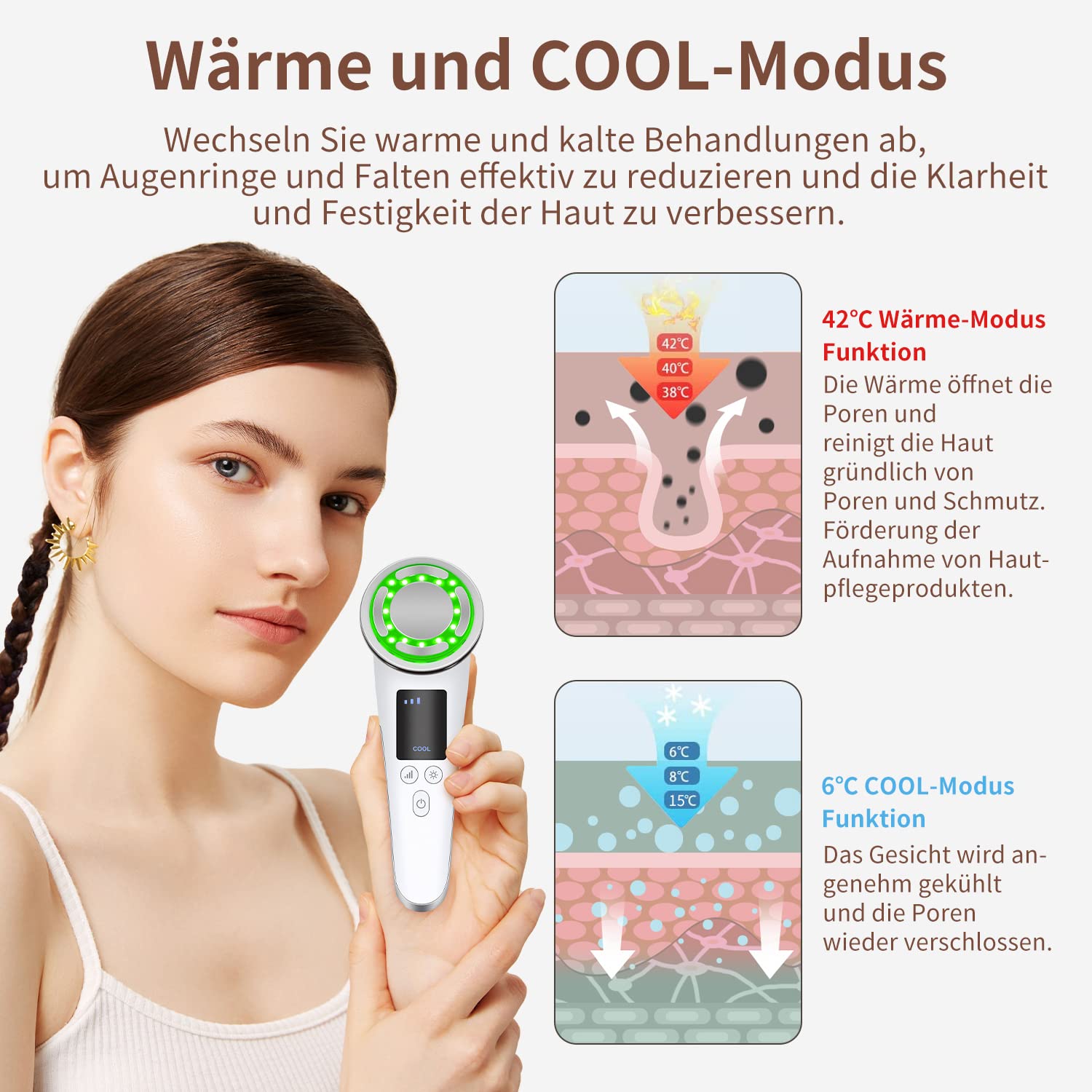 Ultraschallgert Gesicht Schnheitsgert, 3 LED RF Lichttherapie Gesichtsmassagegert, Ultraschall Vibration Tiefenreinigung EMS Kalte/heie Impulsmodus fr Anti Falten Anti-aging Gesichtspflege : Amazon.de: Kosmetik Ultraschallgert Gesicht Schnheitsgert, 3 LED RF Lichttherapie Gesichtsmassagegert, Ultraschall Vibration Tiefenreinigung EMS Kalte/heie Impulsmodus fr Anti Falten Anti-aging Gesichtspflege : Amazon.de: Kosmetik