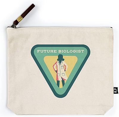 Lantern Press Young Conservationist Collection, Future Biologist (Simplified), Contour (100% Cotton Canvas Travel Accessory Go Bag)