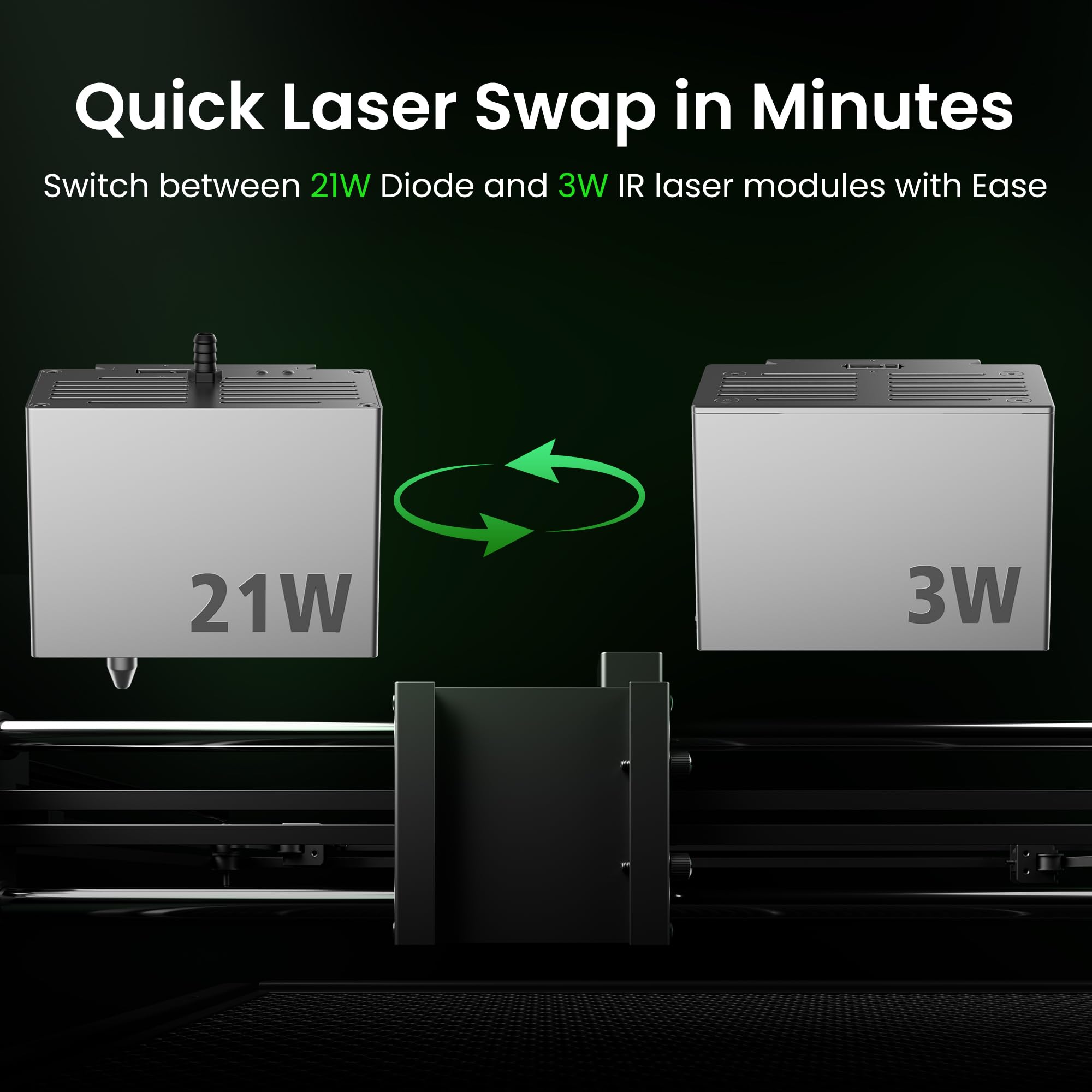SCULPFUN E1 Pro Dual 21W Laser Graviermaschine, 3W IR-Laser, Lasercutter