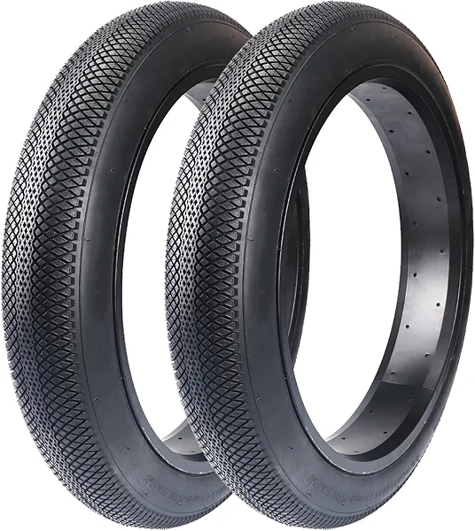 MAKELEN 2 Pack E-Bike Tire Fat BMX Bike Tire 20"x3" (76-406) 24"x3" (76-507) with Tubes Compatible Replacement Bicycle Tire for Mountain Snow and Beach Bike