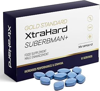 XtraHard SuperbMan |100% Natural, Immediate Effect, Maximum Duration, (10 Count)
