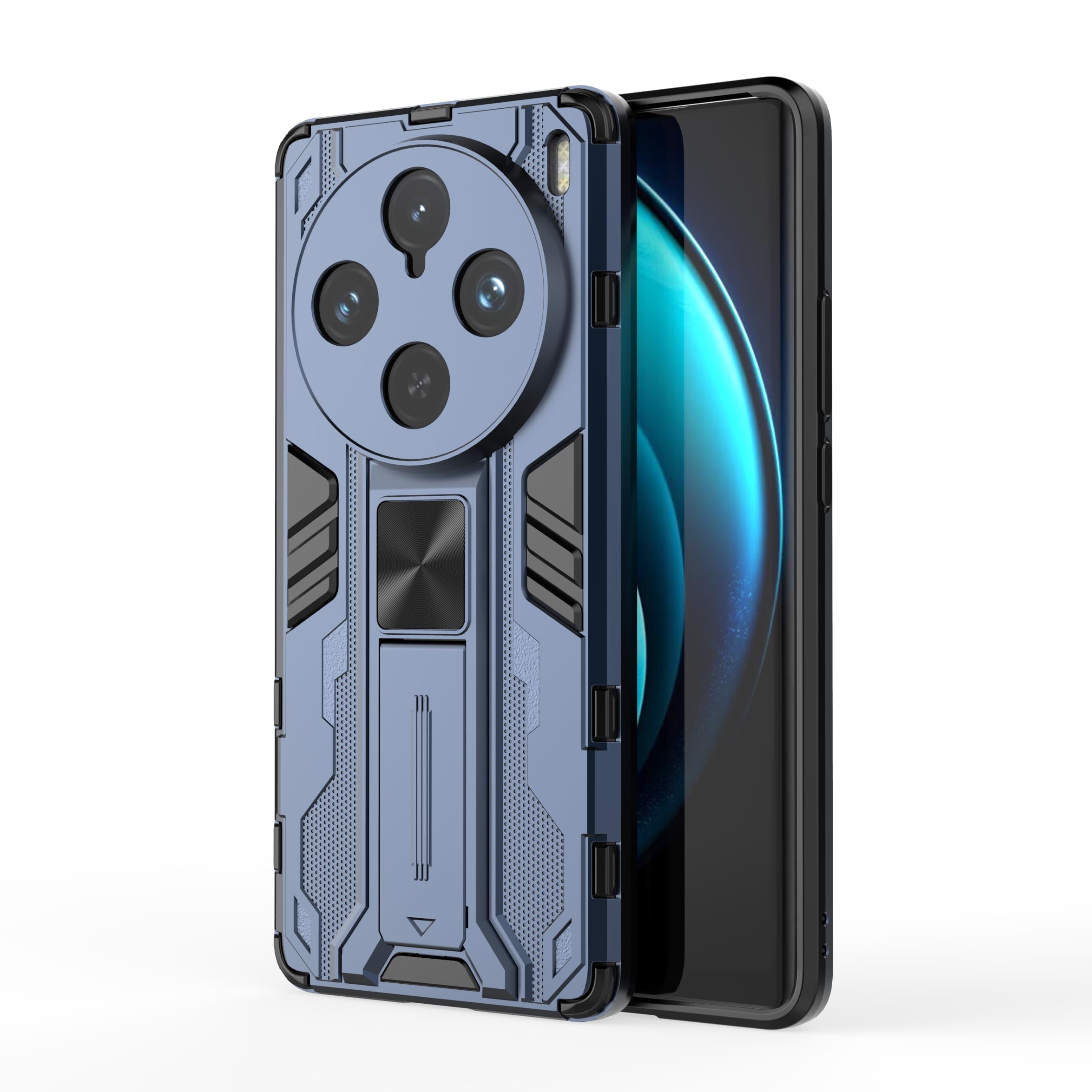 ELBME® Compatible with vivo X100 Pro Case, TPU/PC 2 in 1 Mixed