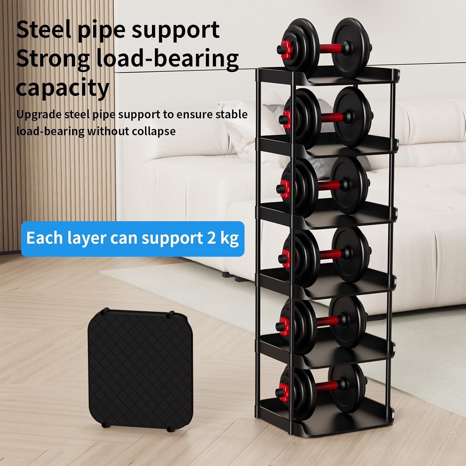 8 Tier Vertical Narrow Shoe Ra, Staable Tall Skinny Shoera, pact
