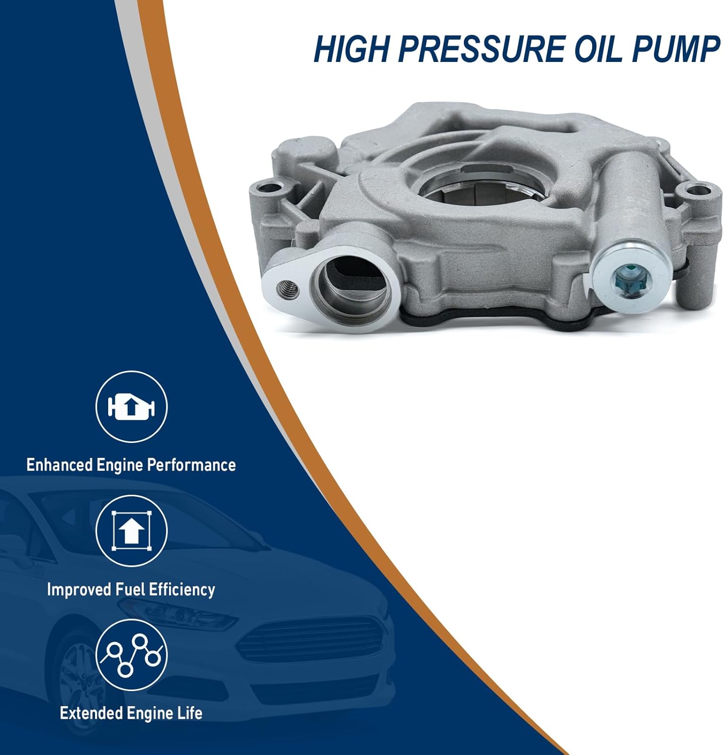 High Pressure Oil Pump compatible with Aspen 2009-2019, Dodge Charger, Durango, Challenger, Chrysler 300, Ram 1500, 2500, 3500, 4500, 5500, Commander, Jeep Grand Cherokee with 5.7L 6.4L 10452