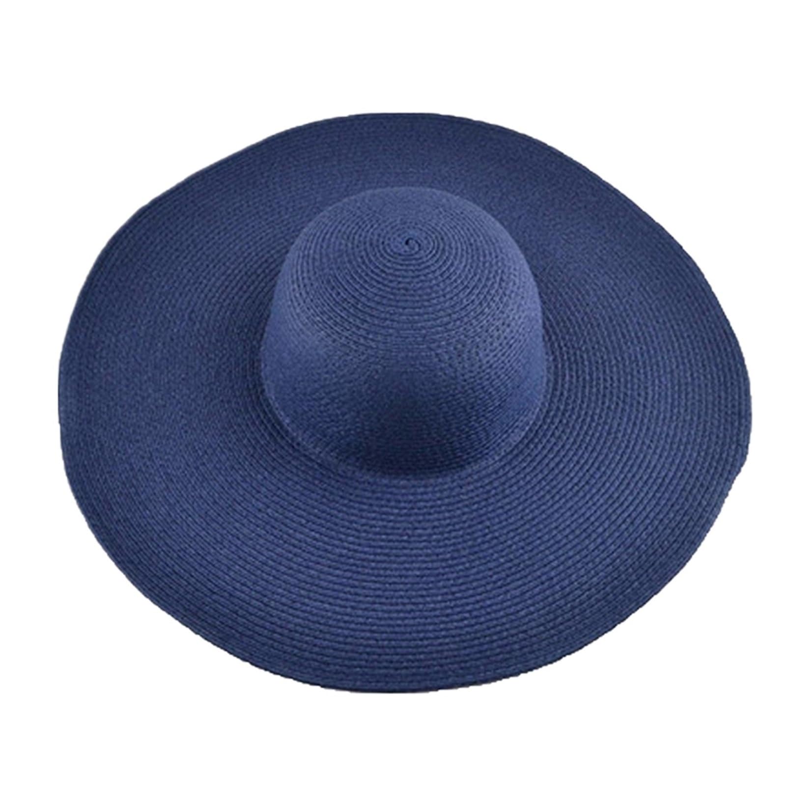 Chapeau soleil d'été enroulable large bord pour vacances et voyage