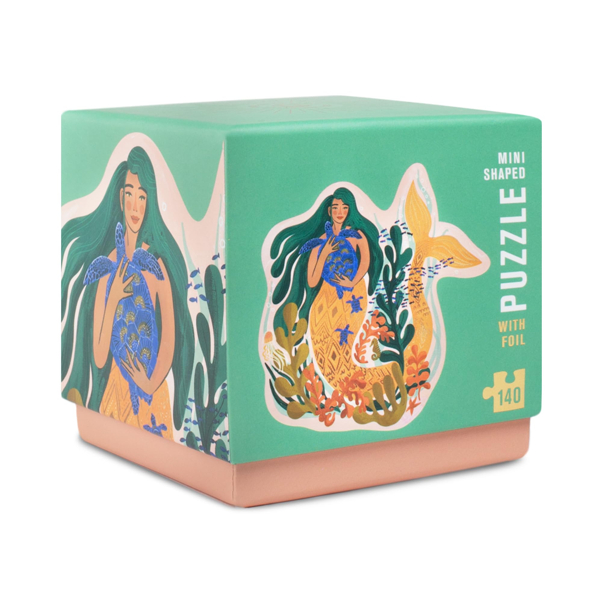 Lantern PressMini Jigsaw Puzzle for Adults, Firelight Collection, Mermaid- Friend of The Deep