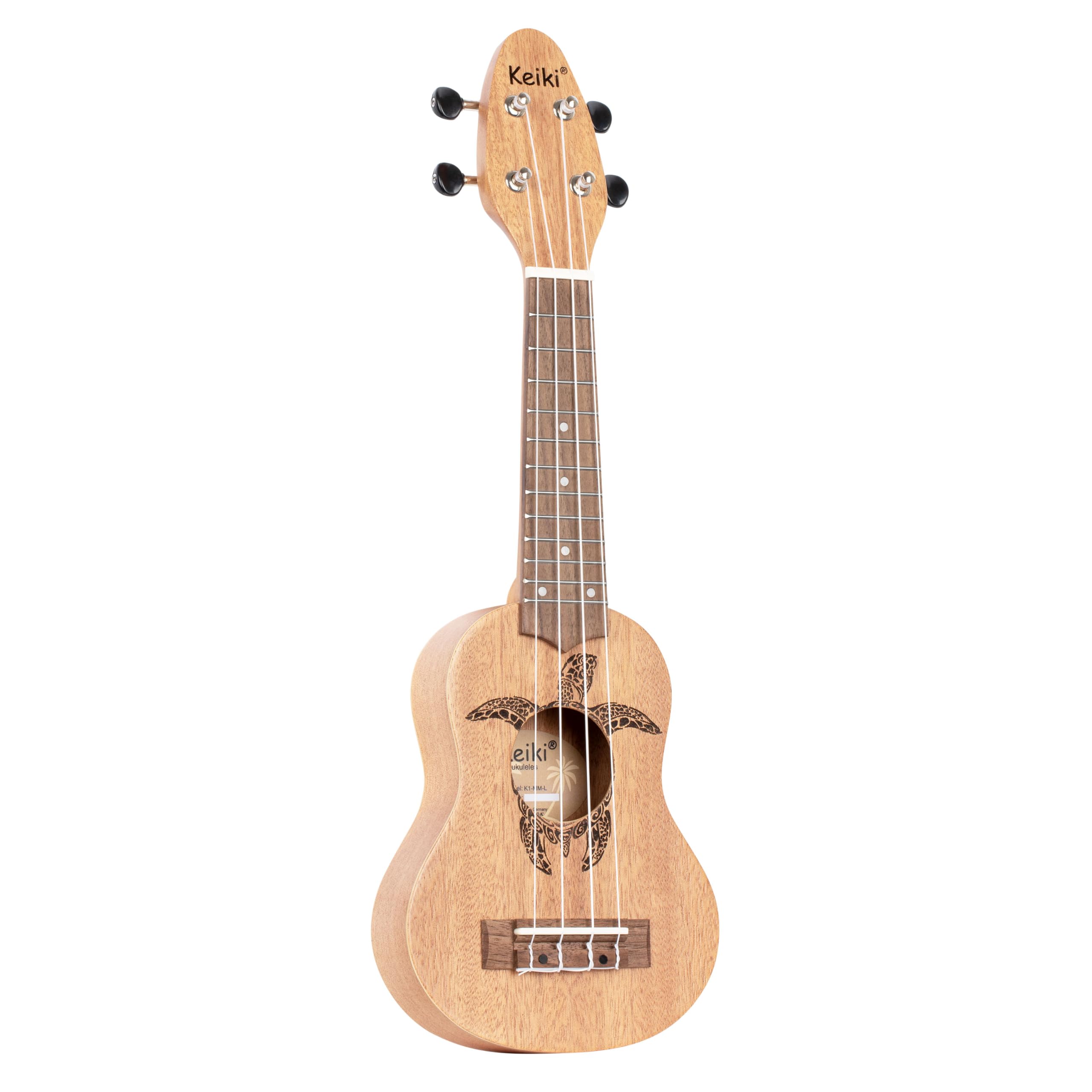 Ortega Guitars Ukulele Sopranino Mancino – Acustico – Keiki K1 Series – Okoume, Natural (K1-MM-L)