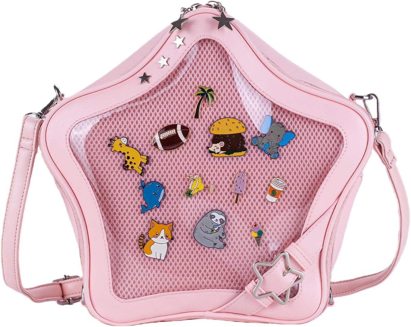 Star Ita Bag Stars Ita Purse Pins Display Backpack Cute Aesthetic Y2K Crossbody Bag Ita Insert Display Handbag Daily Use