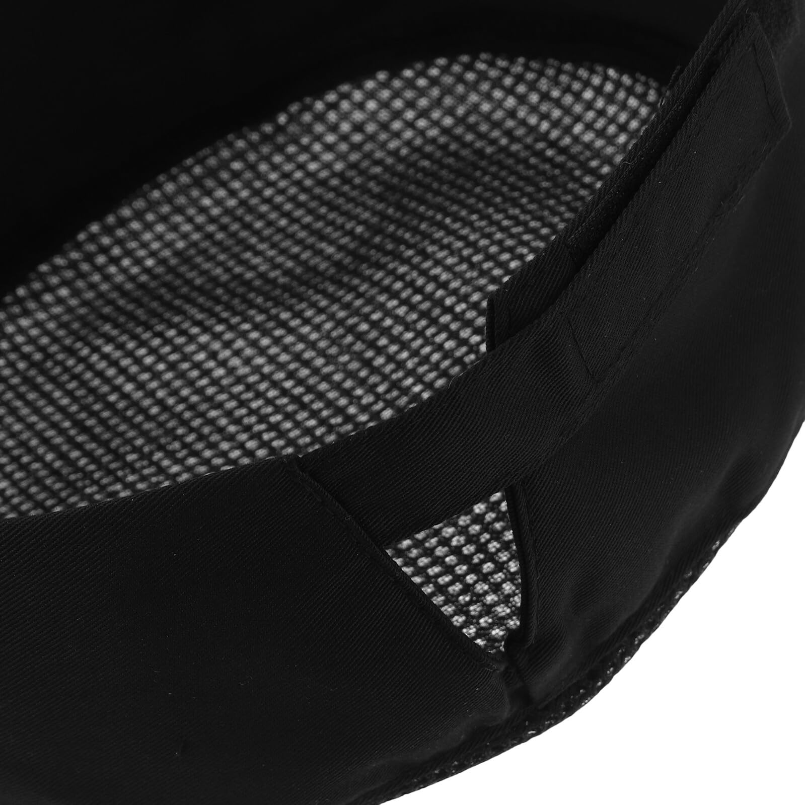FOMIYES Gorros de Chef Negros para Adultos 4 Unidades Malla Transpirable Banda Elástica Tapa Antipolvo para Cocina Profesional y Servicio de Alimentos Unisex Lavables y