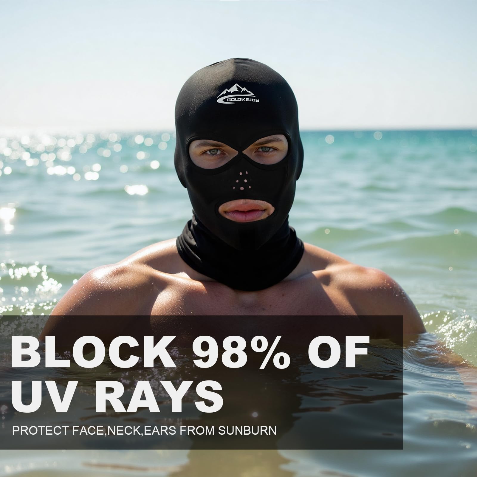 TAGVO Pasamontañas de Secado rápido para Hombres y Mujeres, Multifuncional Protección Solar Transpirable Pasamontañas de Natación Surf Montar Moto, Balaclava al Aire Libre Arnés bajo el Casco