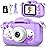 Goopow Kids Selfie Camera Toys for Girls Age 3-9, Digital Video Camera Toy with Protective Cover,Christmas Birthday Festival Gifts for 3-9 Year Old Girls Boys- 32GB SD Card Included