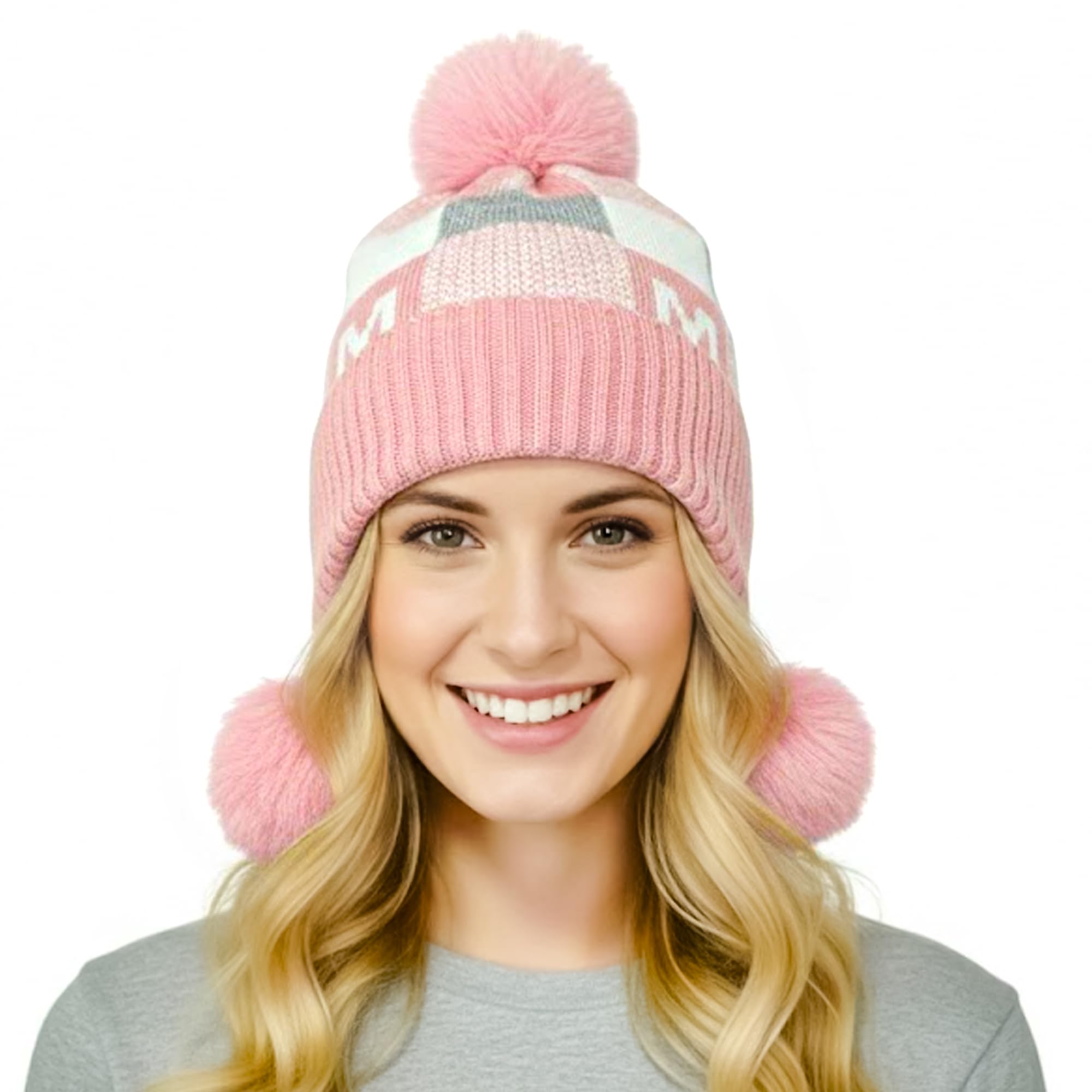 Olivio Premium Thermal Winter Beanie Cap for Women Soft Woollen Warm Cap Fleece Lined Knitted Winter Hat for Cold Weather Protection - Free Size-image-33