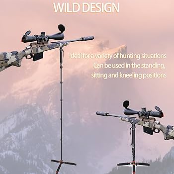 競技ライフル　シューティング　スタンド　shooting stand Amazon.com : Portable Shooting Stick Rifle Shotgun Shooting