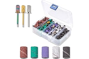 Lumcrissy Nail Drill Sanding Bands - The Ultimate Kit for Salon-Grade Manicures