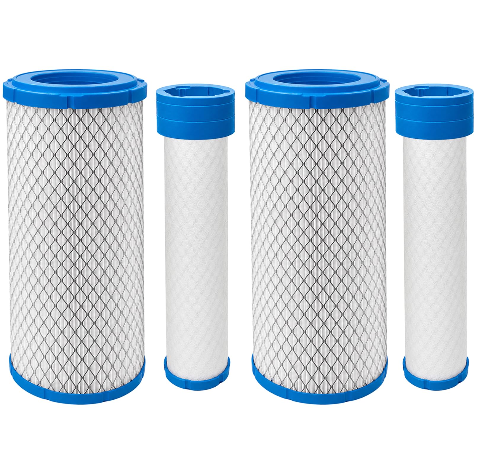 2-Pack 25 083 01 Outer Air Filter Compatible with Kohler 25 083 01-S 2508301 Kawasaki 11013-7020 11013-7044 Air Cleaner Cartridge with Inner Filter 25 083 04 2508304 11013-7019 11013-7045