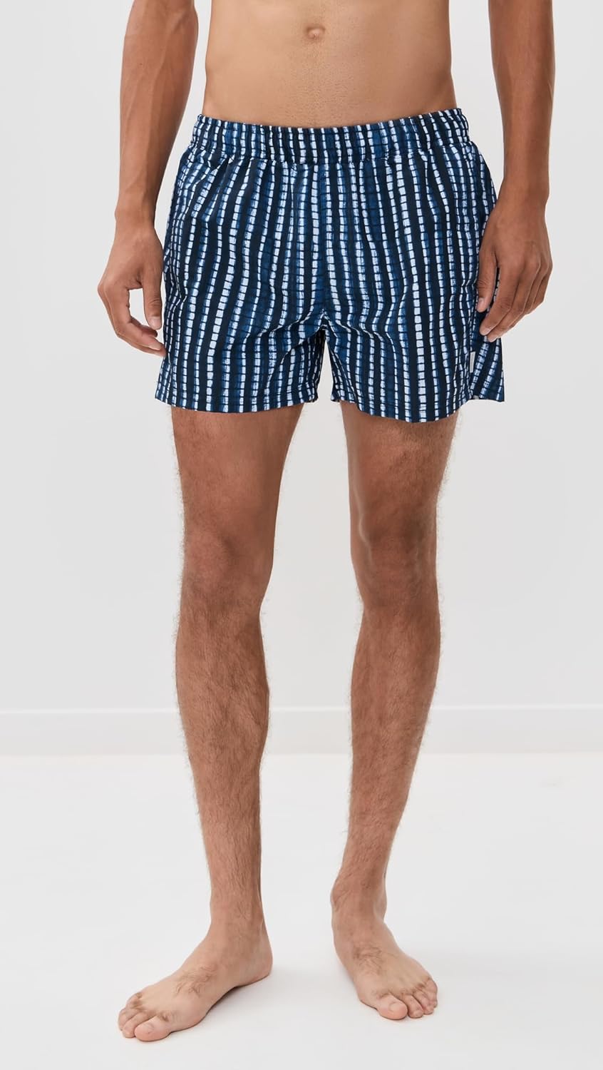 AUTO-REPLY Men's Printed Sebastian Swim Trunks 4"