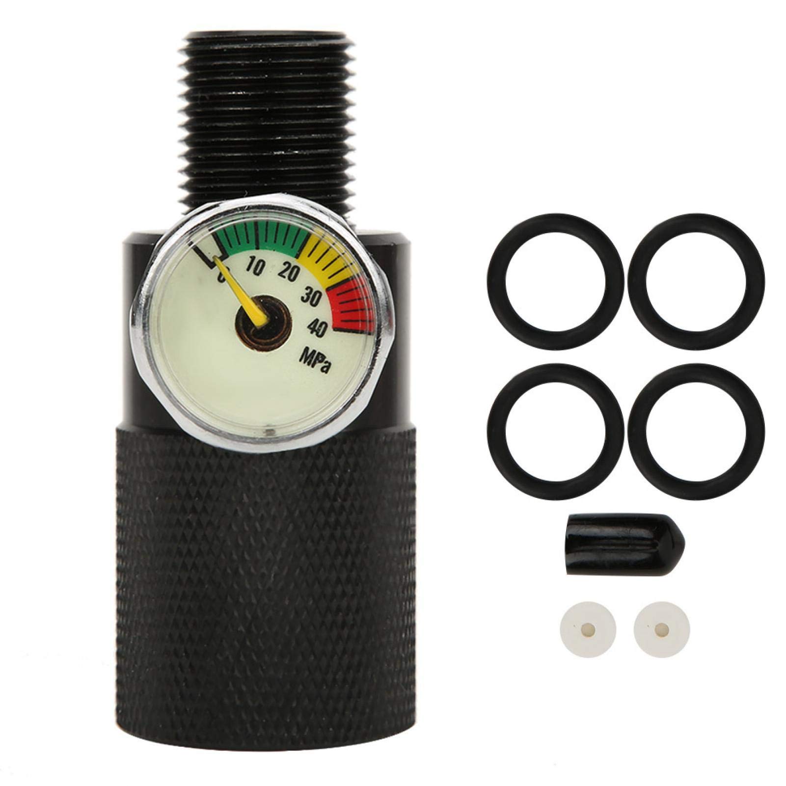Adattatore di riempimento per serbatoio subacqueo ad alta pressione M18x1.5 filettatura PCP stazione valvola di ricarica aria con tubo da 75cm proiettore aria compressa