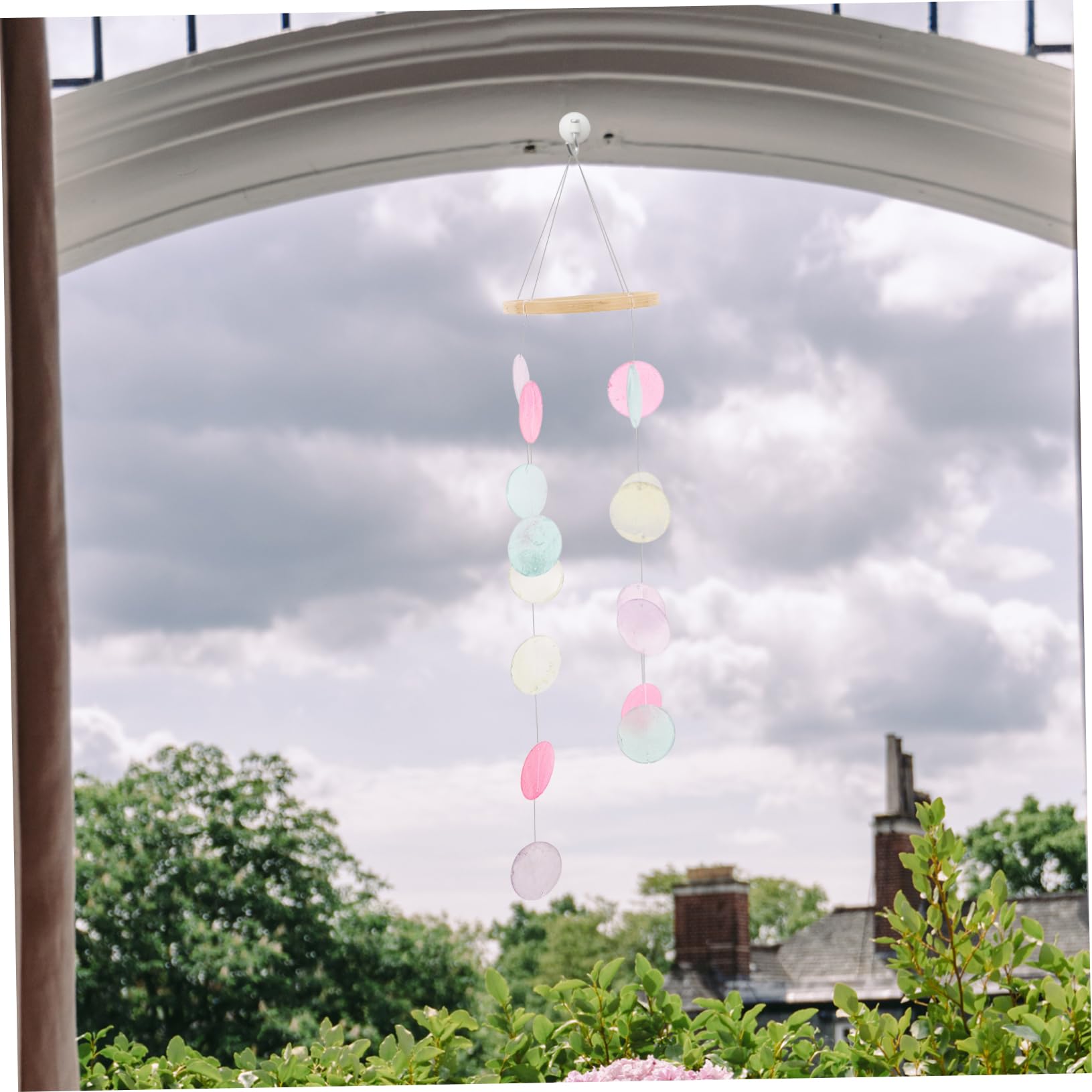 HANABASS 3pezzi Campane Vento Artigianali Colorate Con Anello Per Giardino Patio e Balcone Melodie Rilassanti Per Decorazioni Esterne e Interne