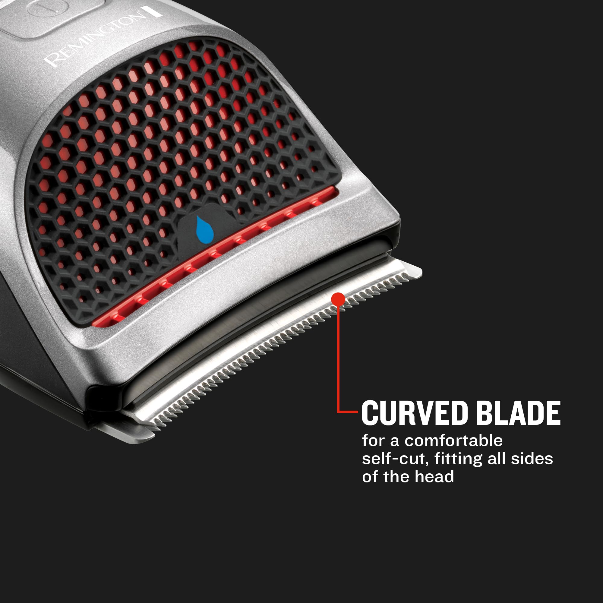 Remington Shortcut Pro Self-Haircut Trimmer Kit, Waterproof Cordless Electric Razor for Head, Beard, and Body, Curved Blades and 9 Trimmer Lengths, Head Shaver, 5-Minute Quick-Charge, 14-Piece Set