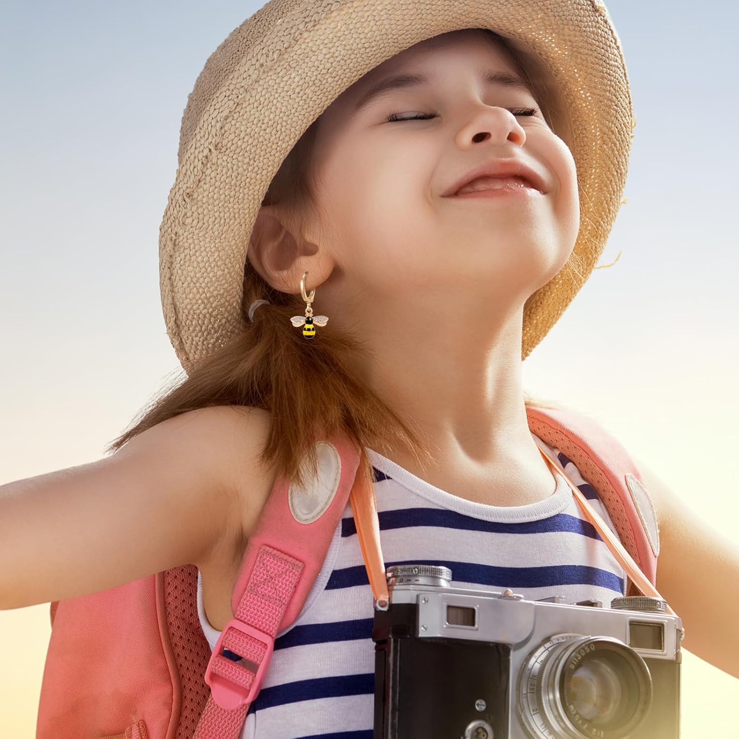 10/20 Pairs Gold Hoop Dangle Earrings For Girls Gold Hoop Earrings With Charms 14k Gold Huggie Hoop Earrings - Image 4