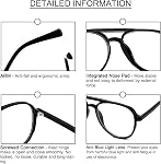 DXYXYO 3 Pack Retro Aviator Reading Glasses for Women Men,Classic Blue Light Computer Reader
