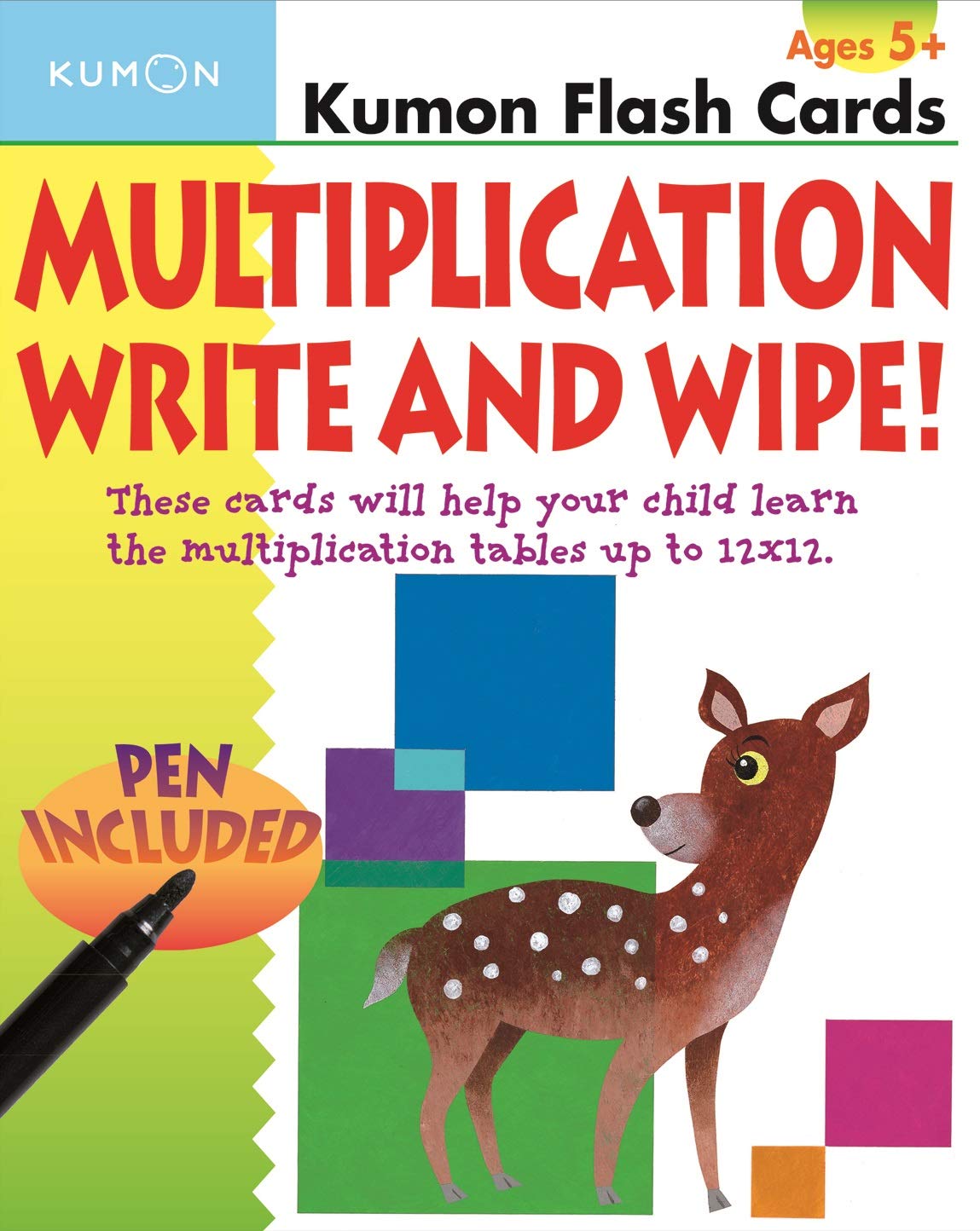 Multiplication Write and Wipe Flash Cards (Kumon Flash Cards)