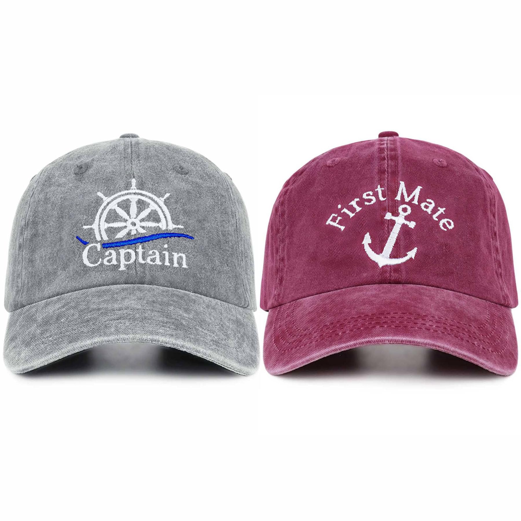 Captain Hat And First Mate Boat Captains Hat Embroidered Matching