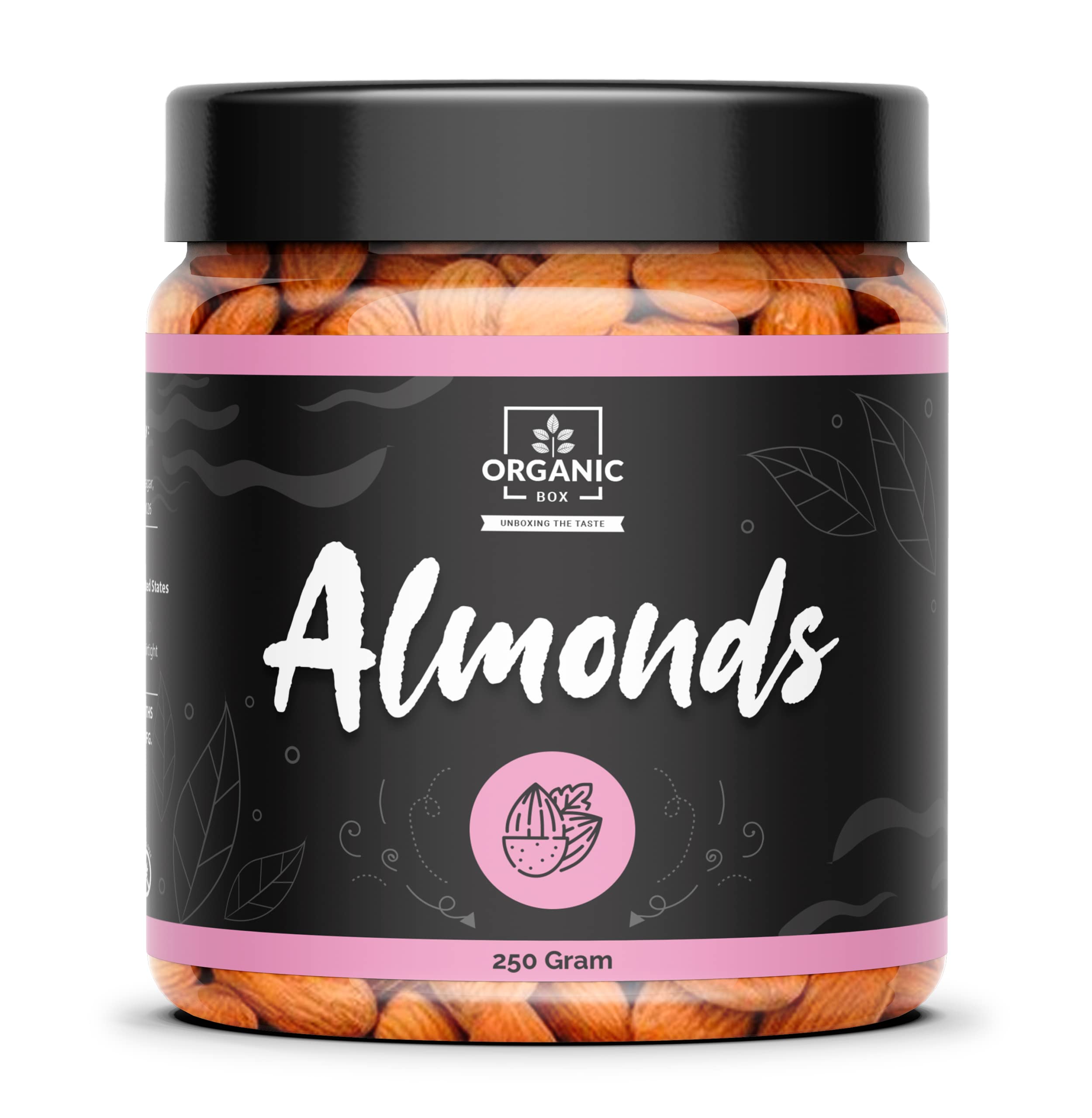 Organic Box California Almonds - Badam - Bold Size], Rich in Protein and Increase Stamina - Dry Fruits, 250g (Jar Pack) - Diwali Gift Pack (B091SFMQH6) Amazon Price History, Amazon Price Tracker